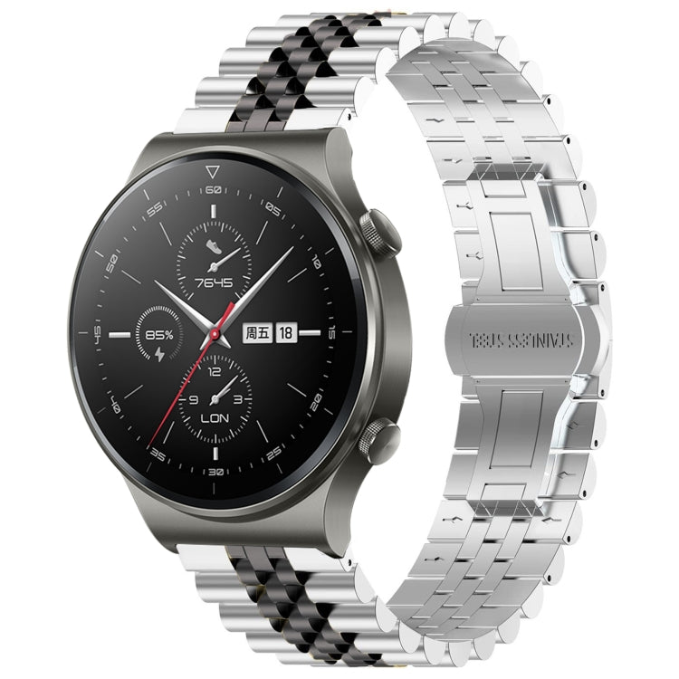 Five Bull Half Round Stainless Steel Watch Band with Strap Removal Tool – Compatible with Huawei Watch 3, 3 Pro, GT2 Pro, GT 2e, GT 42mm & 46mm