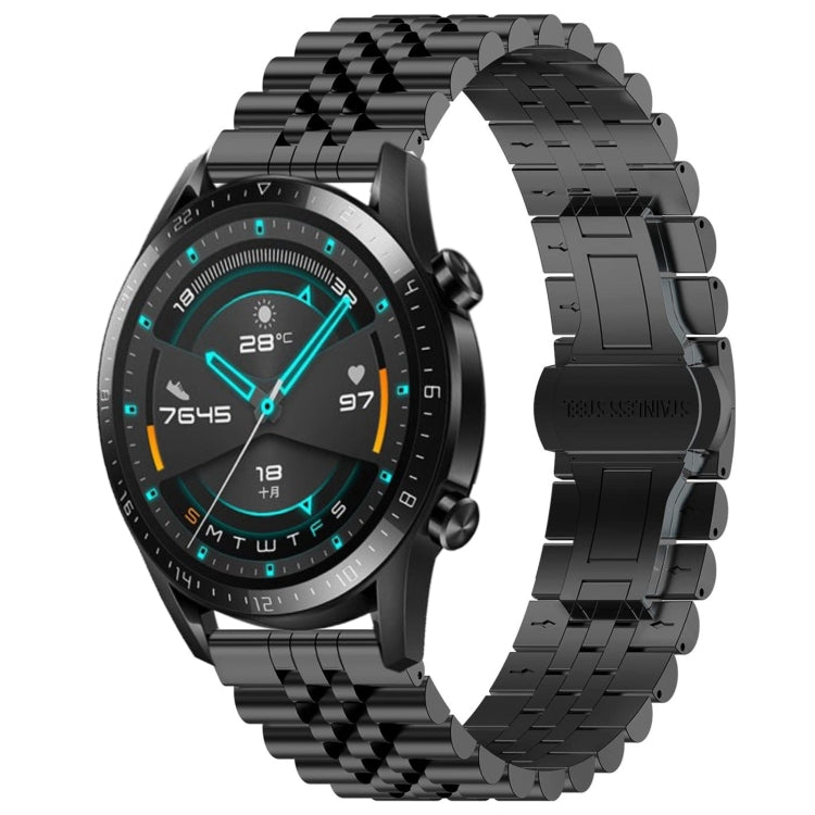 Five Bull Half Round Stainless Steel Watch Band with Strap Removal Tool – Compatible with Huawei Watch 3, 3 Pro, GT2 Pro, GT 2e, GT 42mm & 46mm