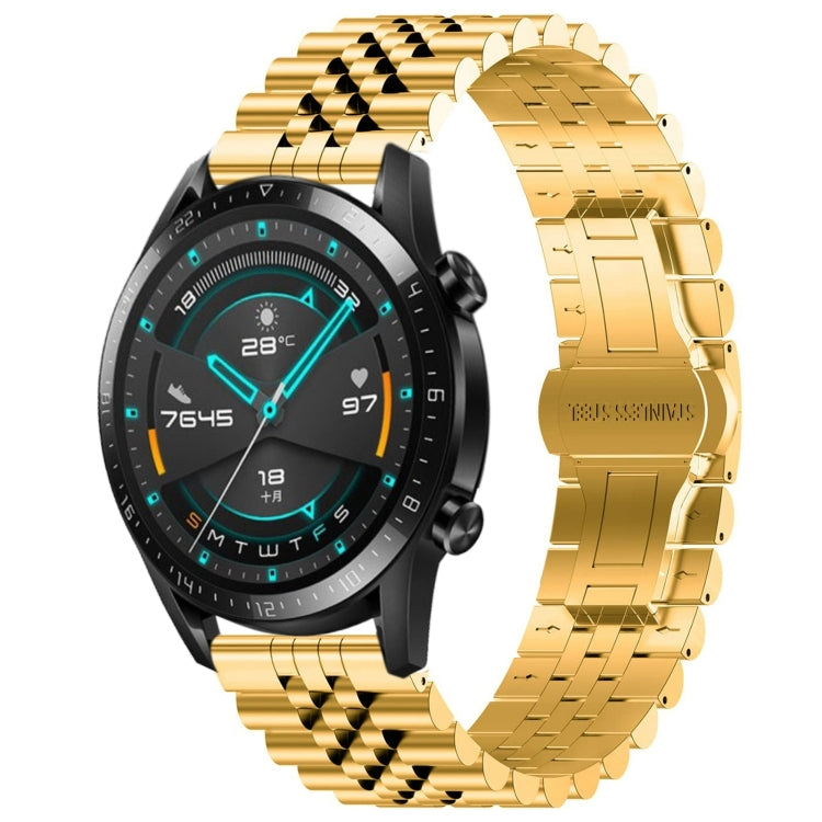Five Bull Half Round Stainless Steel Watch Band with Strap Removal Tool – Compatible with Huawei Watch 3, 3 Pro, GT2 Pro, GT 2e, GT 42mm & 46mm