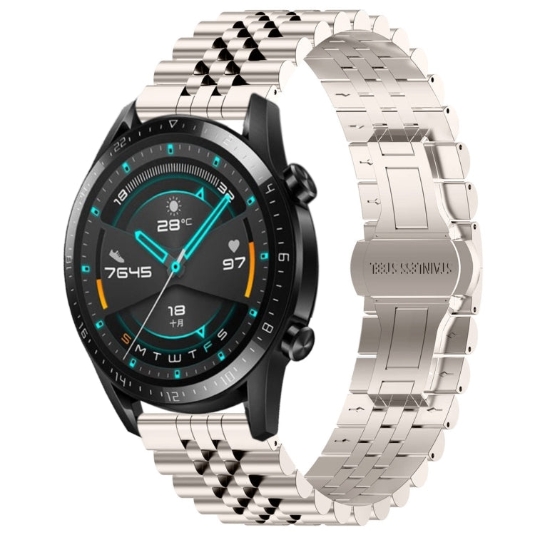 Five Bull Half Round Stainless Steel Watch Band with Strap Removal Tool – Compatible with Huawei Watch 3, 3 Pro, GT2 Pro, GT 2e, GT 42mm & 46mm