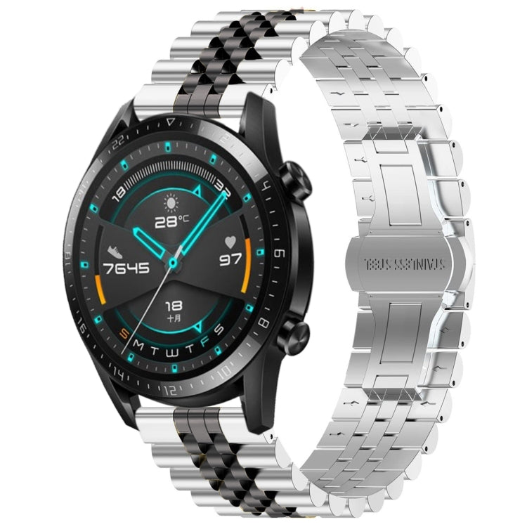 Five Bull Half Round Stainless Steel Watch Band with Strap Removal Tool – Compatible with Huawei Watch 3, 3 Pro, GT2 Pro, GT 2e, GT 42mm & 46mm