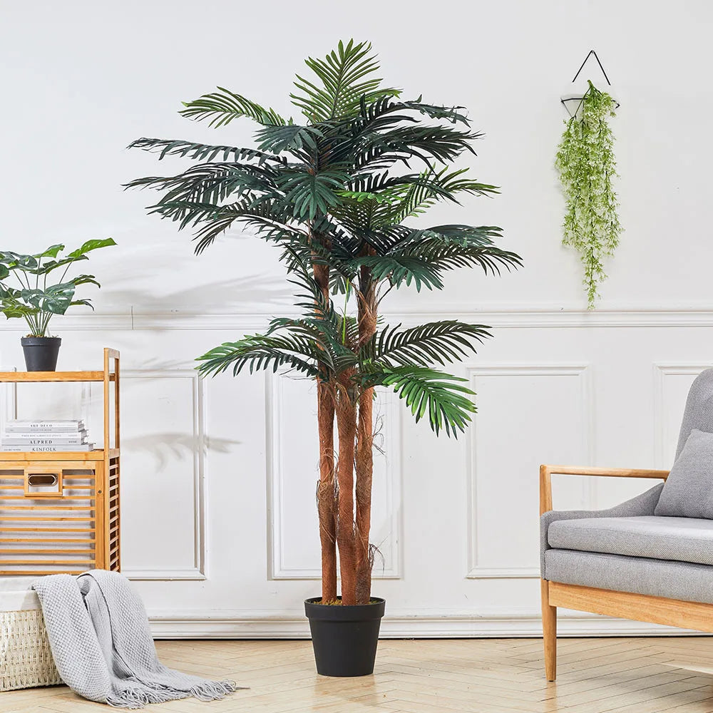 Breeins Artificial Green Tree in Pot | Lifelike Indoor & Outdoor Faux Plant