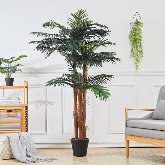 Breeins Artificial Green Tree in Pot | Lifelike Indoor & Outdoor Faux Plant