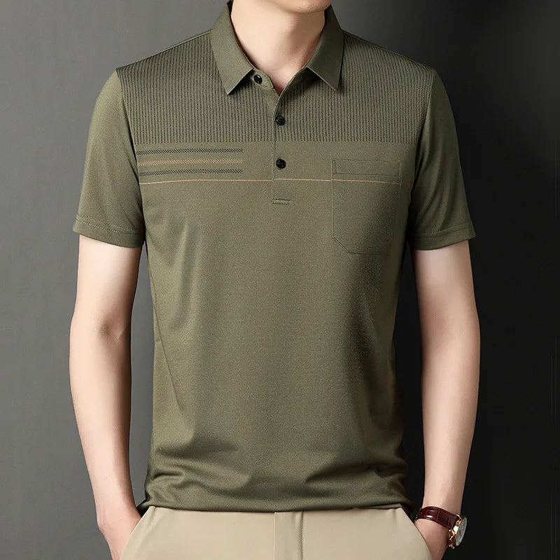 Polo Shirts for Men Casual Short Sleeve Slim Fit