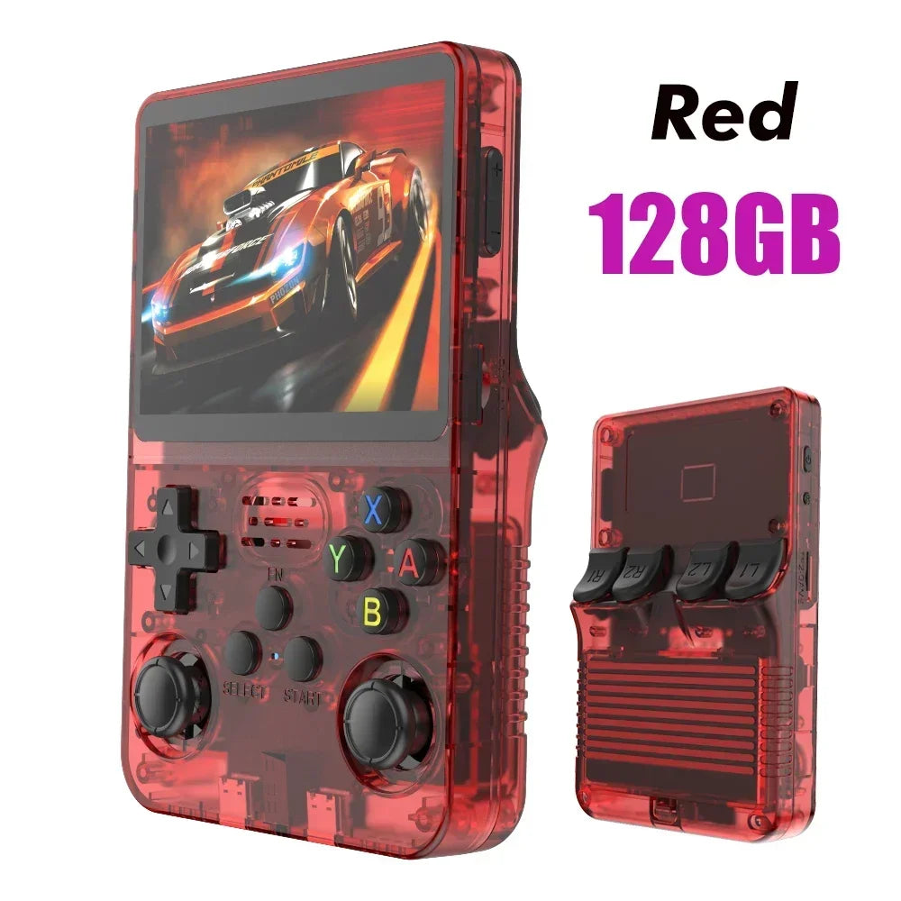 R36S 3.5" IPS Handheld Retro Game Console | Linux OS | 15,000 Games | 64GB / 128GB | Black, Orange, Purple, White