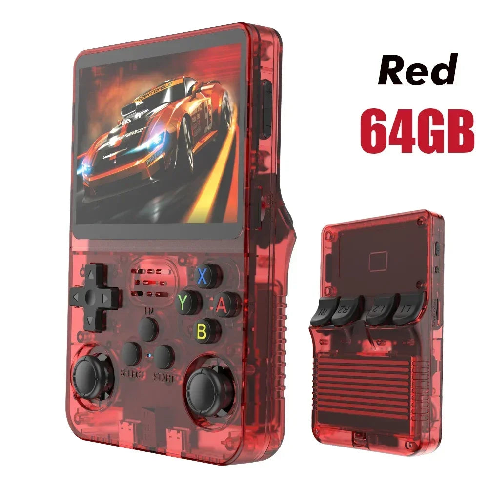 R36S 3.5" IPS Handheld Retro Game Console | Linux OS | 15,000 Games | 64GB / 128GB | Black, Orange, Purple, White