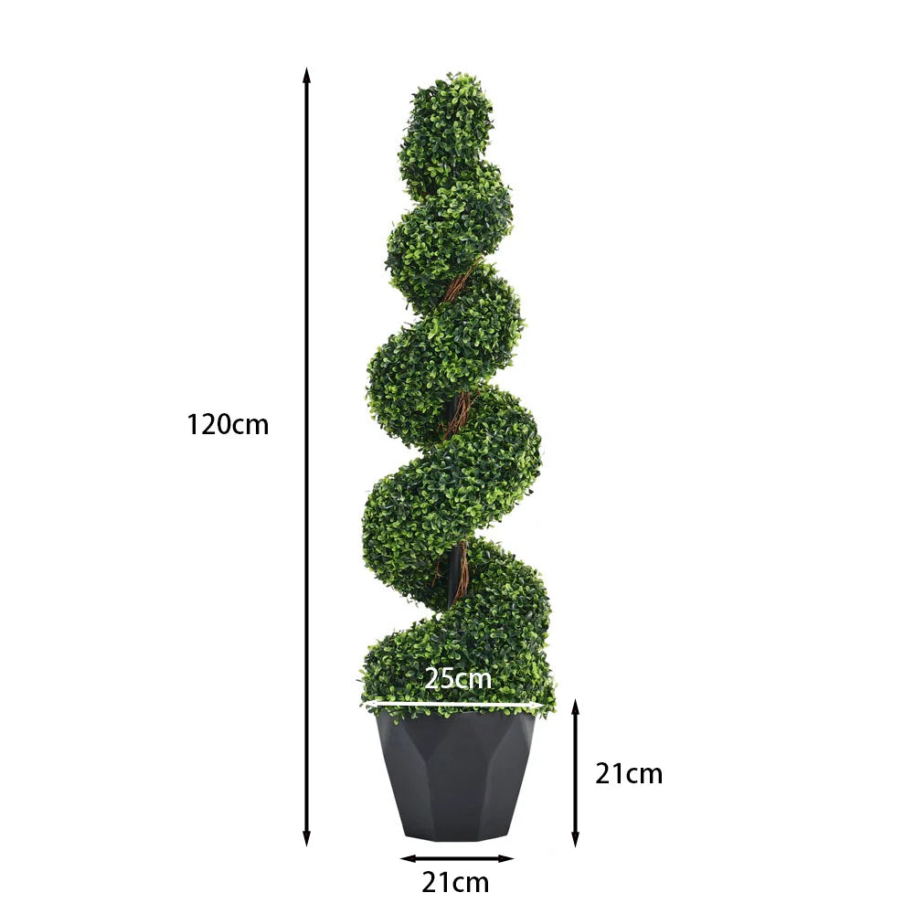 Breeins Artificial Green Tree in Pot | Lifelike Indoor & Outdoor Faux Plant
