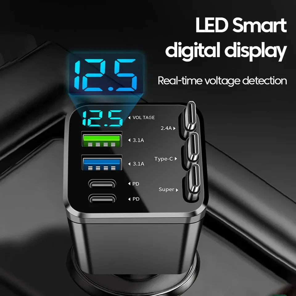 150W Car Charger PD30W Car Cigarette Lighter