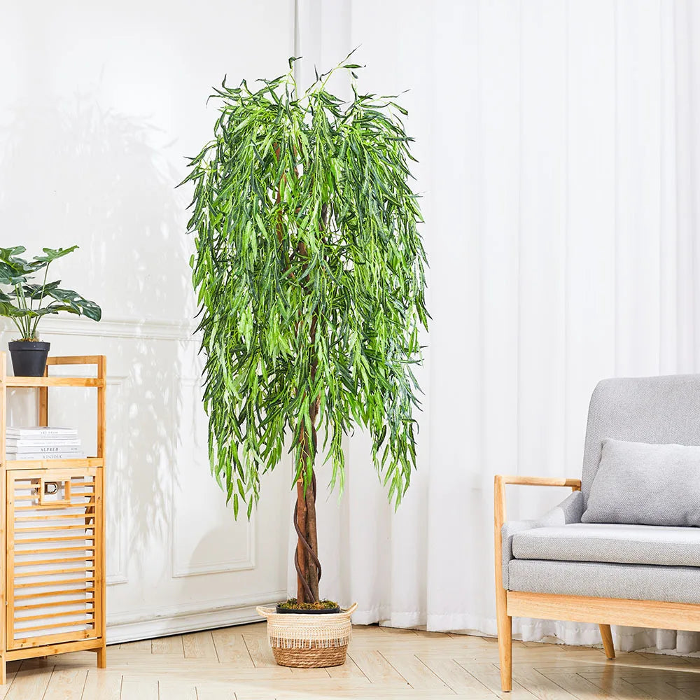 Breeins Artificial Green Tree in Pot | Lifelike Indoor & Outdoor Faux Plant