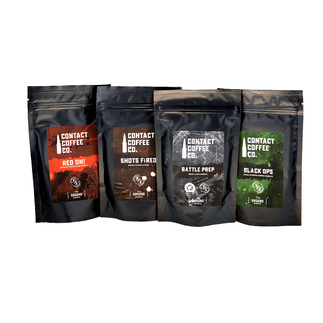 Ground Coffee Sample Pack – 4 x 100g Specialty Blends