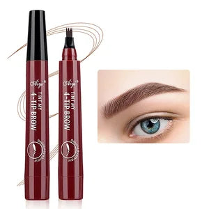 Four-Tip Precision Eyebrow Pencil | Waterproof & Long-Lasting