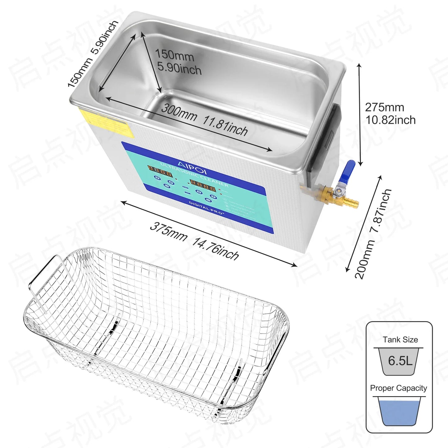 AIPOI Ultrasonic Cleaner – 800ml to 30L | Professional Home & Industrial Use
