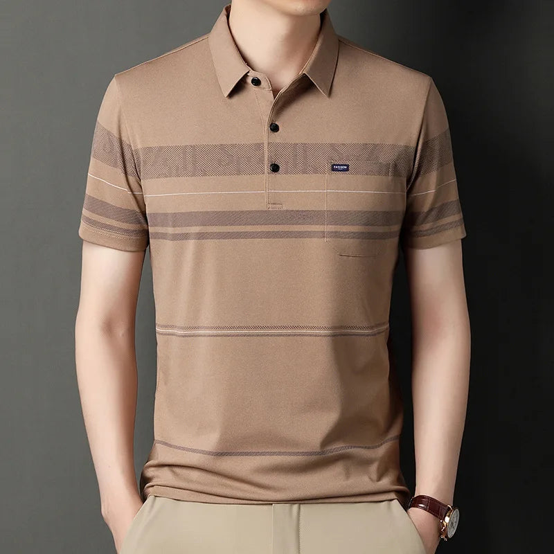 Polo Shirts for Men Casual Short Sleeve Slim Fit