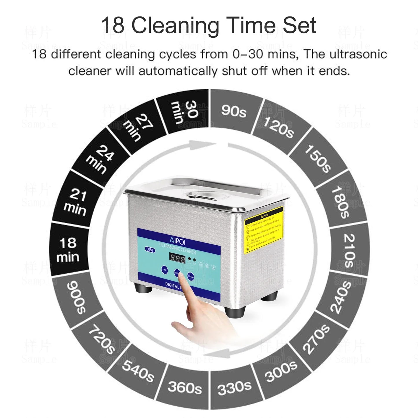 AIPOI Ultrasonic Cleaner – 800ml to 30L | Professional Home & Industrial Use