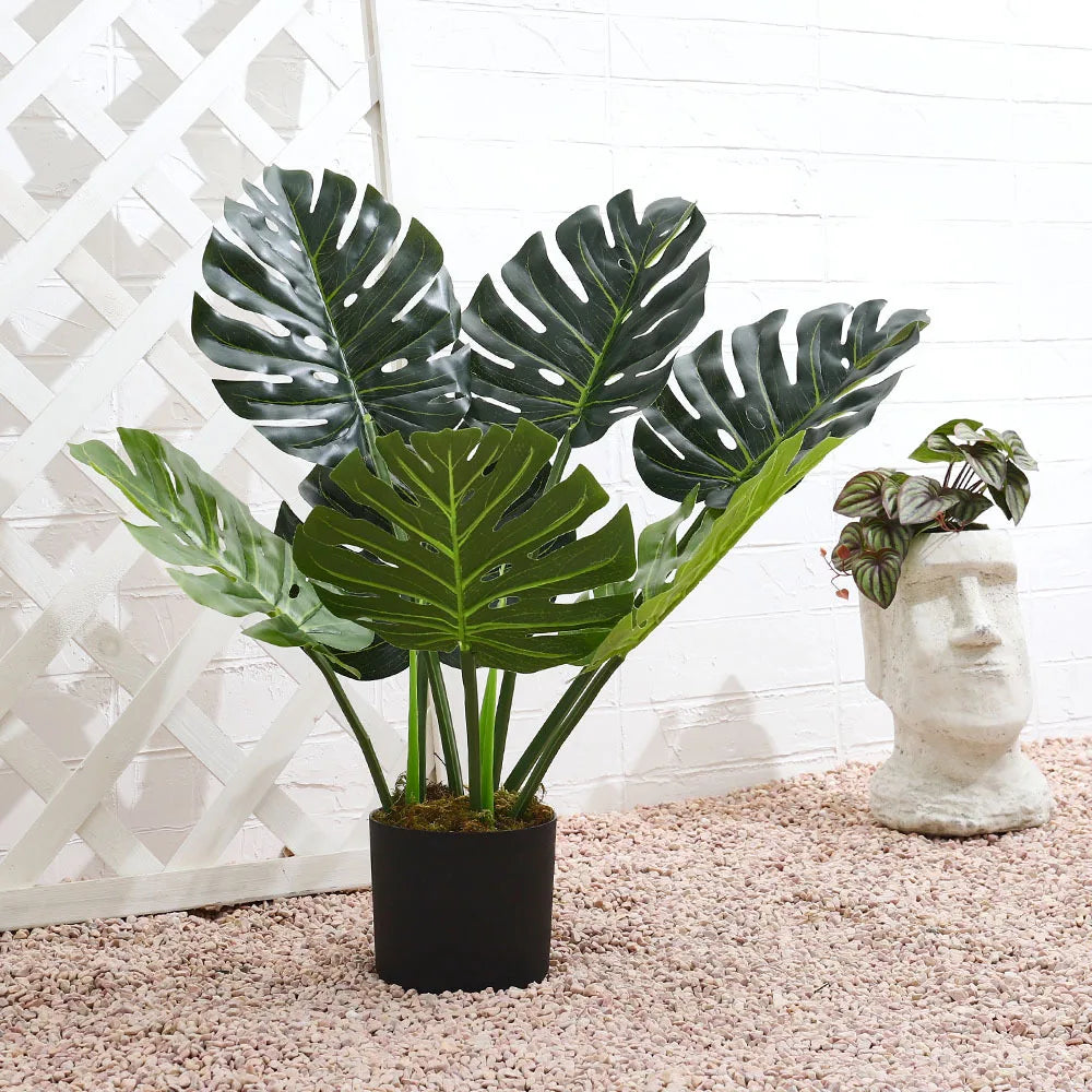 Breeins Artificial Green Tree in Pot | Lifelike Indoor & Outdoor Faux Plant