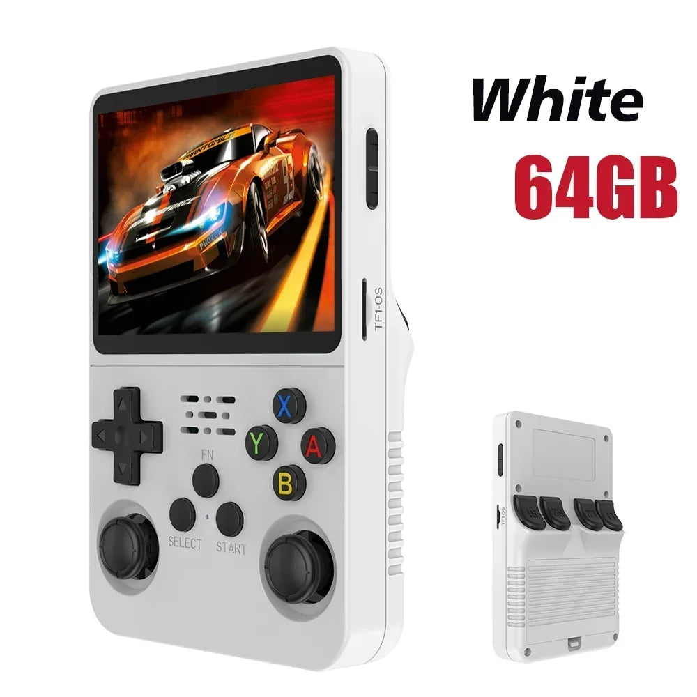 R36S 3.5" IPS Handheld Retro Game Console | Linux OS | 15,000 Games | 64GB / 128GB | Black, Orange, Purple, White