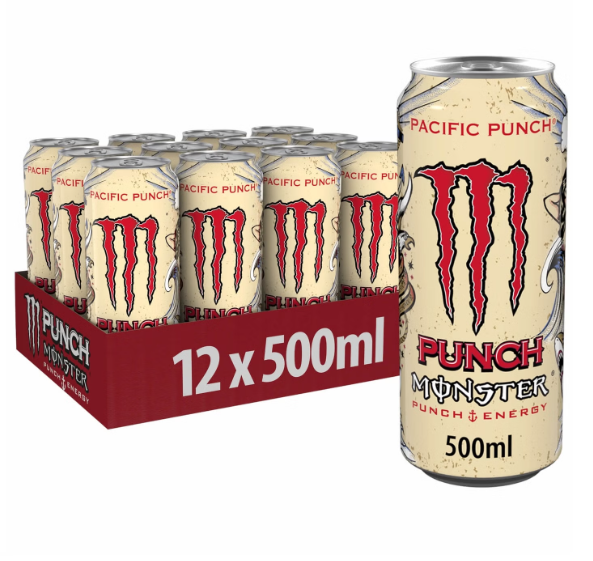 Monster Energy Pacific Punch 500ml Cans - Case of 12