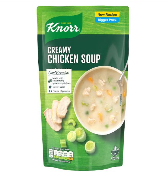 5 x Knorr Creamy Chicken Soup 570ml