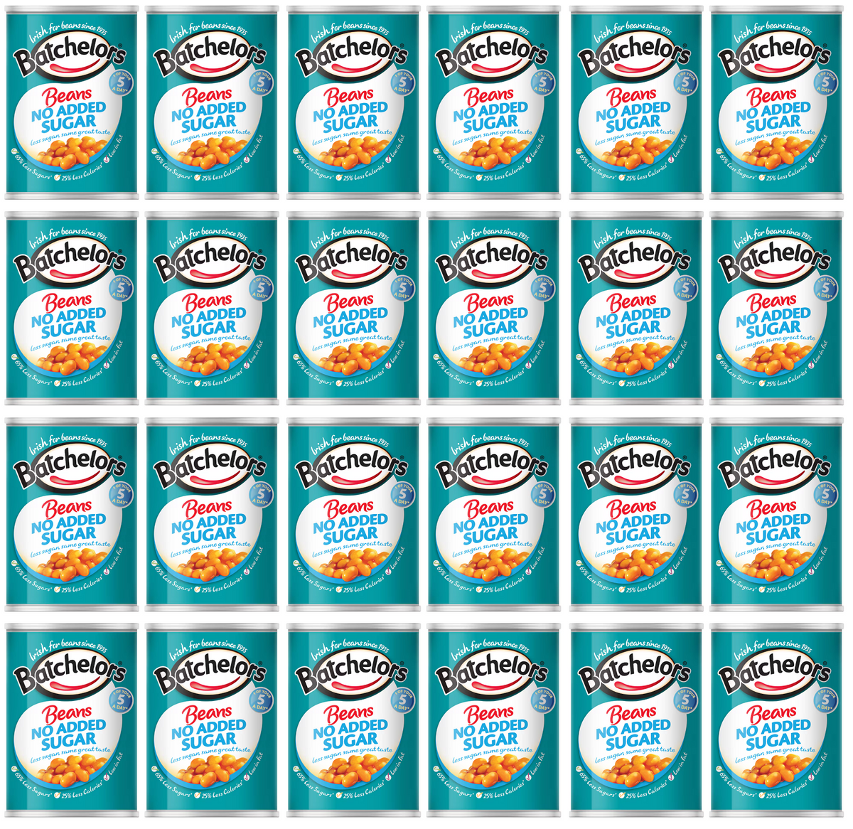 24 x Batchelors Beans No Added Sugar 420G
