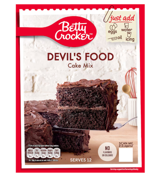 6 x Betty Crocker Teufelskuchen Backmischung 425g