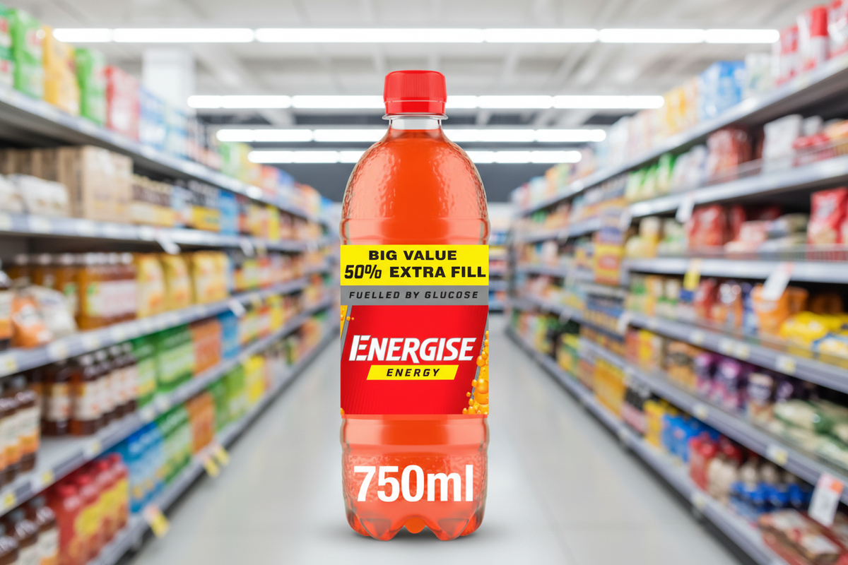 20 x Energize Energy Naranja Botella 750ml