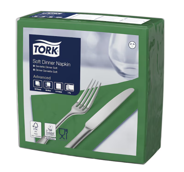 Tork Serviette Dunkelgrün 2-lagig 150er-Pack