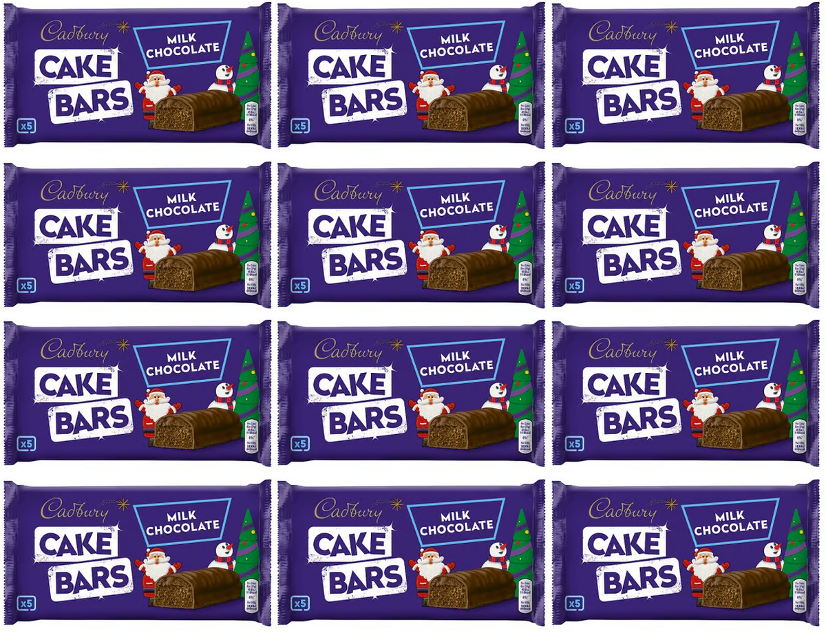 12 x Cadbury Schokoladenkuchenriegel 5er-Pack – 5