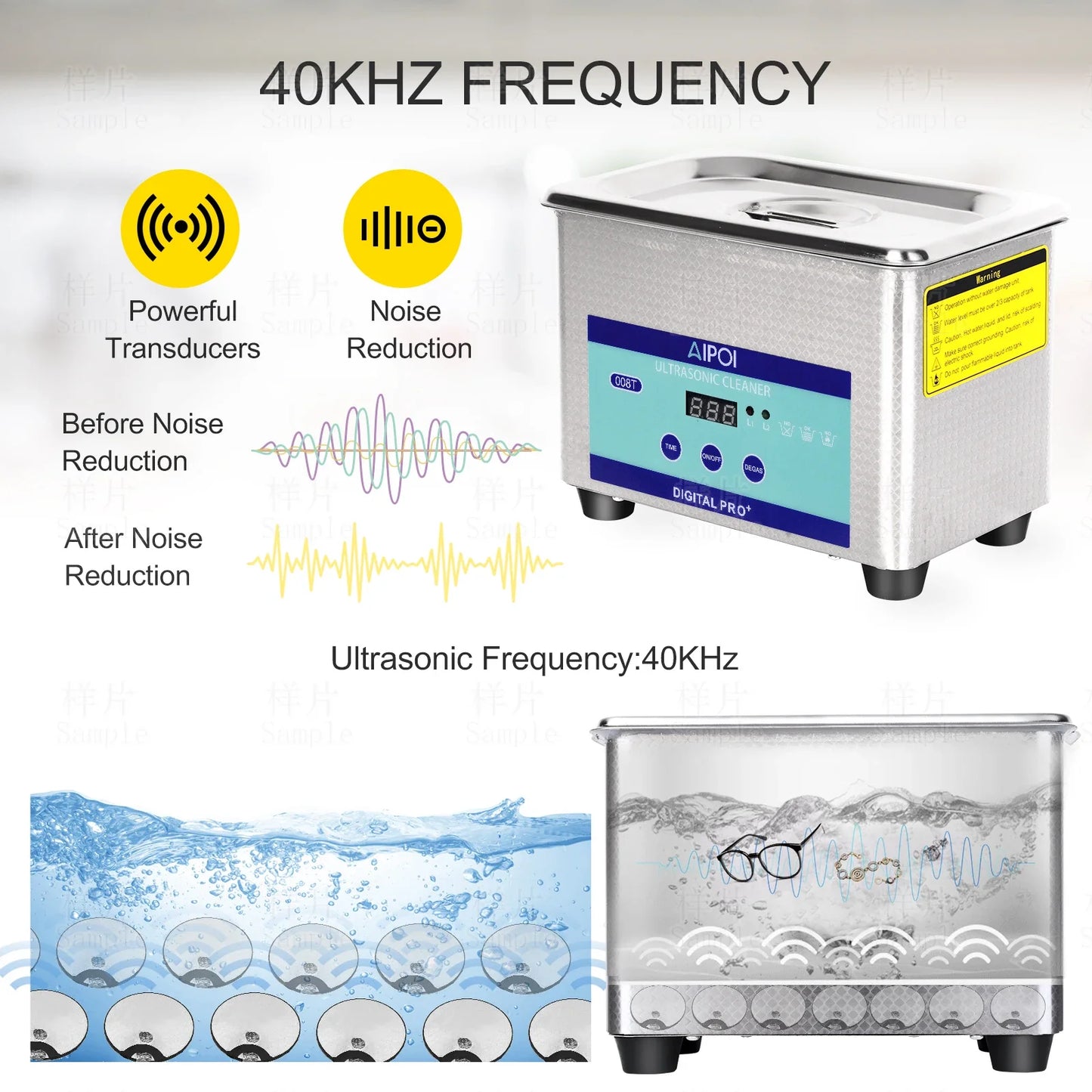 AIPOI Ultrasonic Cleaner – 800ml to 30L | Professional Home & Industrial Use