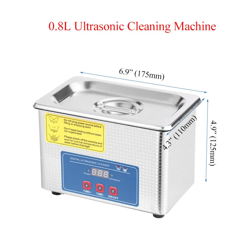 SIWEEP Ultrasonic Cleaner 0.8L & 1.3L | Digital 40kHz Cleaning Machine for Jewellery, Glasses & Dental