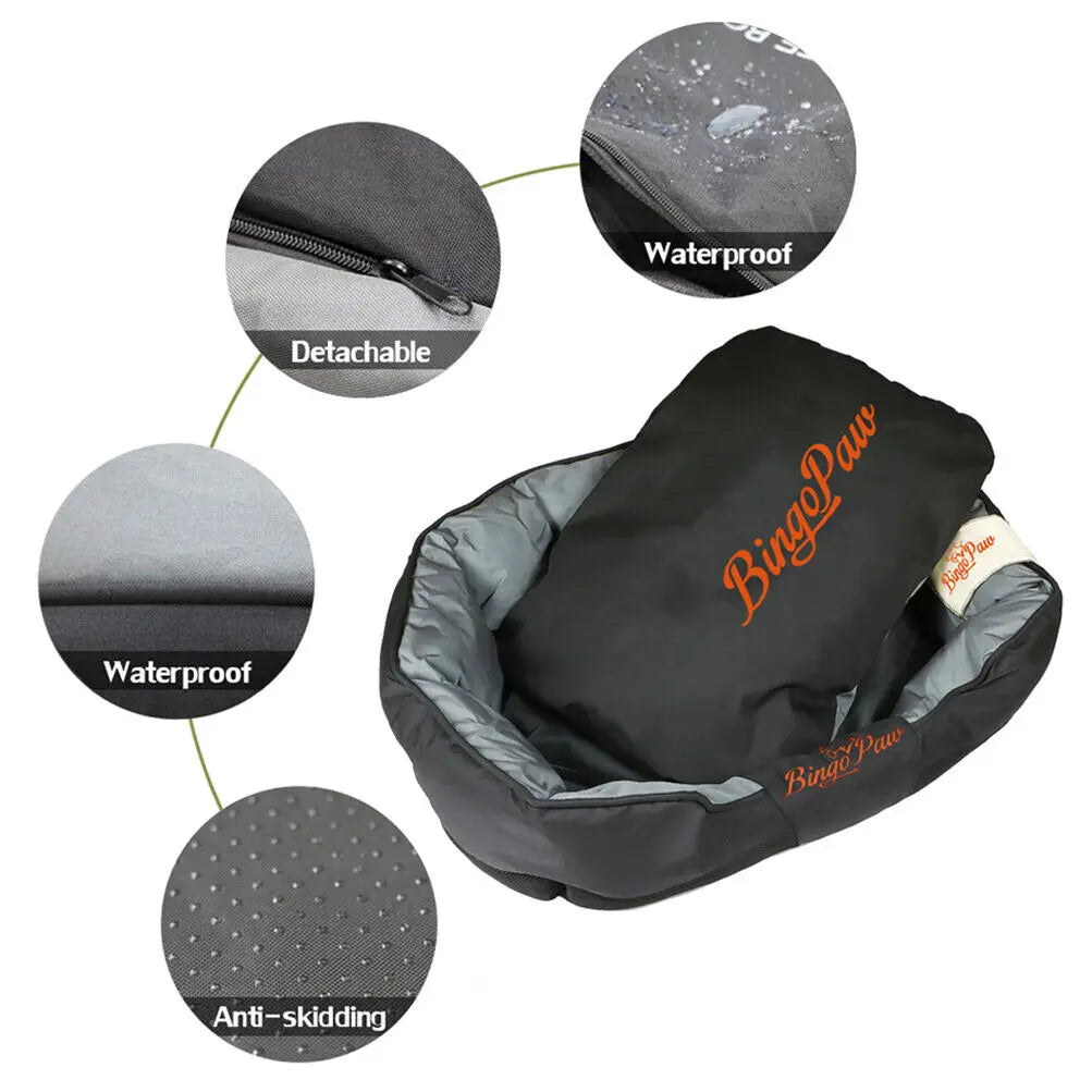 Dog Bed for All Season Pet, Calming Sleeping Mat, Sofa, Kennel Cushion with Removable Cushion, Oxford Cover, L, XL, XXL