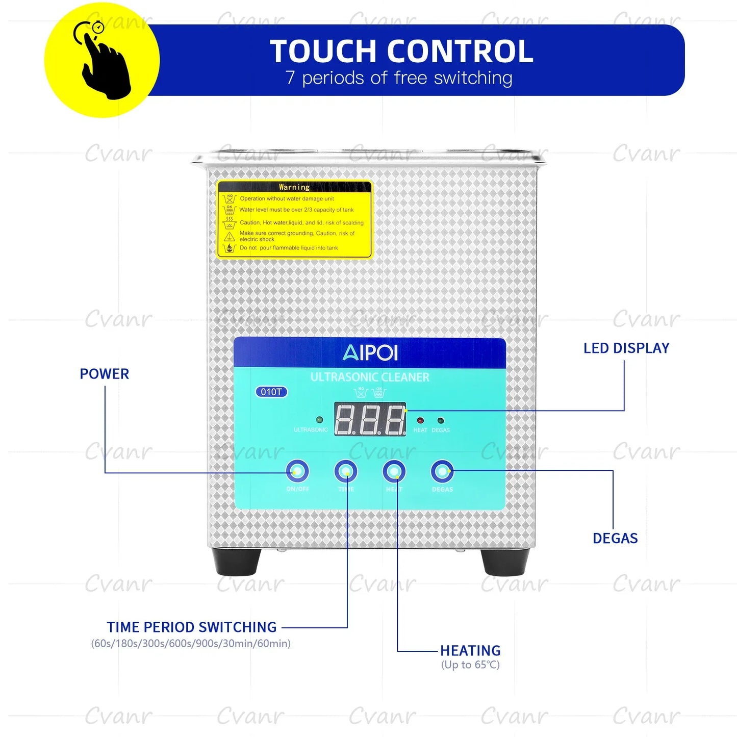 AIPOI Ultrasonic Cleaner – 800ml to 30L | Professional Home & Industrial Use