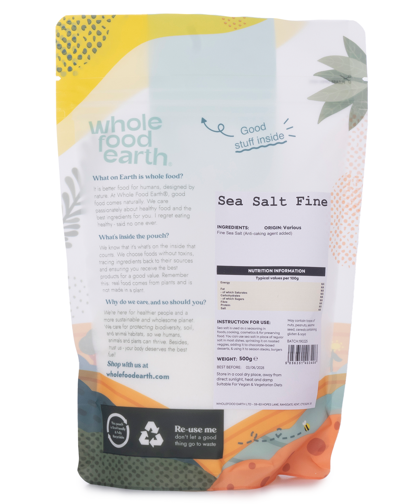Feines Meersalz | Whole Food Earth® | 500g – 25kg