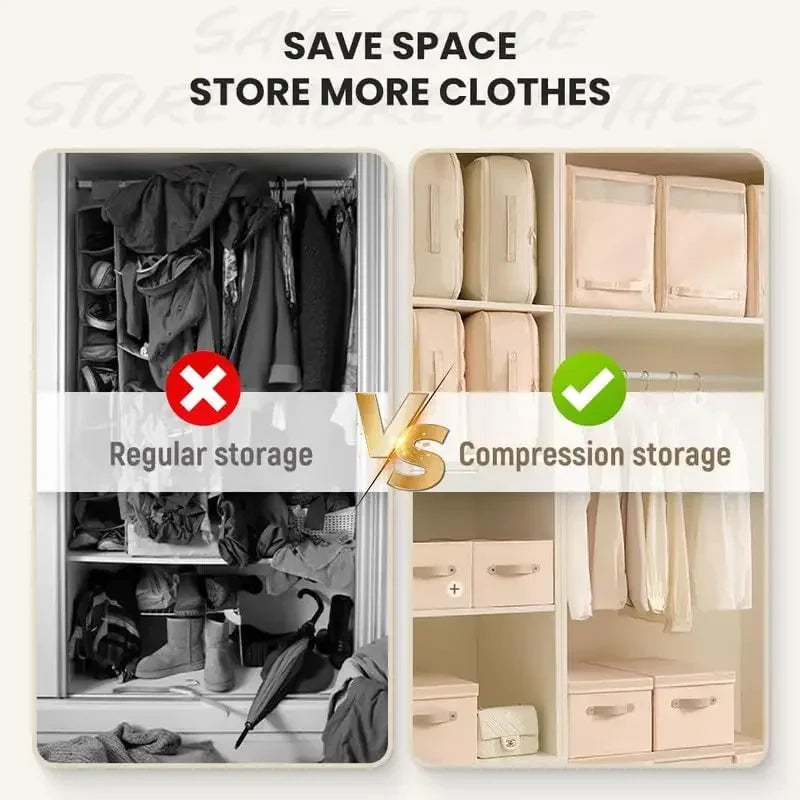 Self Compression Organiser Storage Bag – Large Capacity Heavy Duty Clothes Duvet