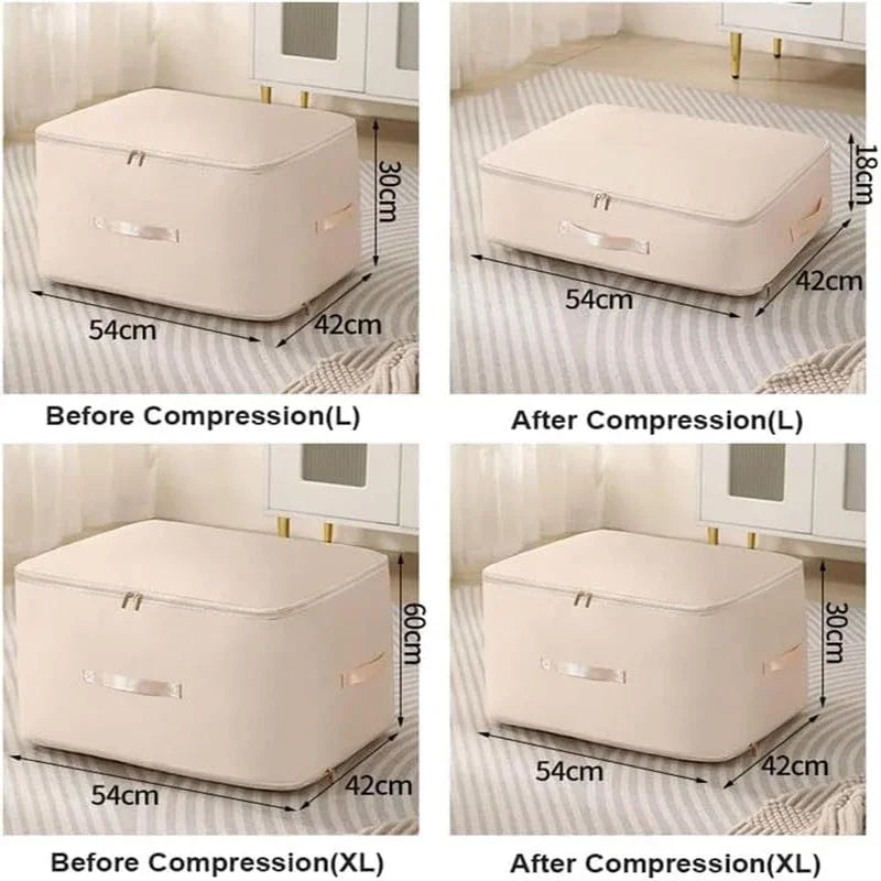 Self Compression Organiser Storage Bag – Large Capacity Heavy Duty Clothes Duvet
