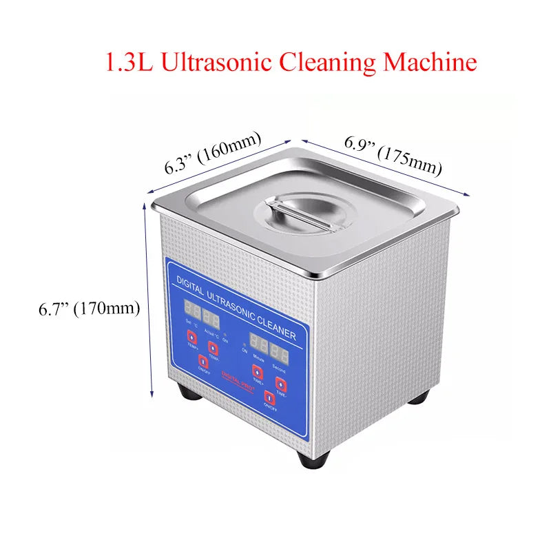 SIWEEP Ultrasonic Cleaner 0.8L & 1.3L | Digital 40kHz Cleaning Machine for Jewellery, Glasses & Dental
