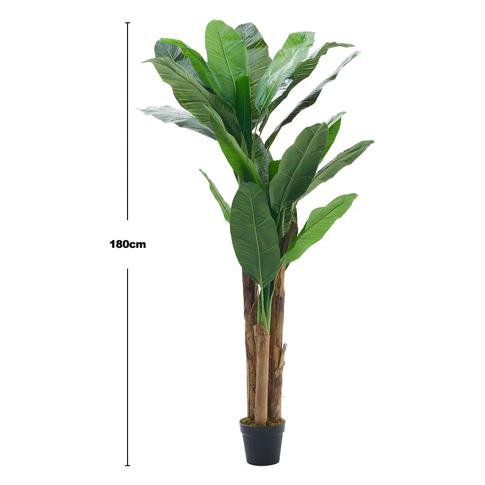 Breeins Artificial Green Tree in Pot | Lifelike Indoor & Outdoor Faux Plant