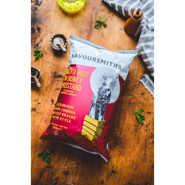 Wagyu Beef and Honey Mustard flavour Potato crisps