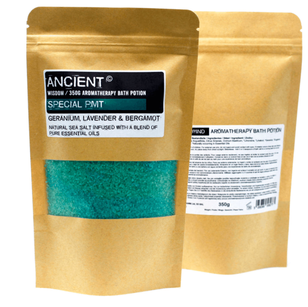 Special PMT Aromatherapy Bath Salts with Geranium, Lavender & Bergamot | 350g