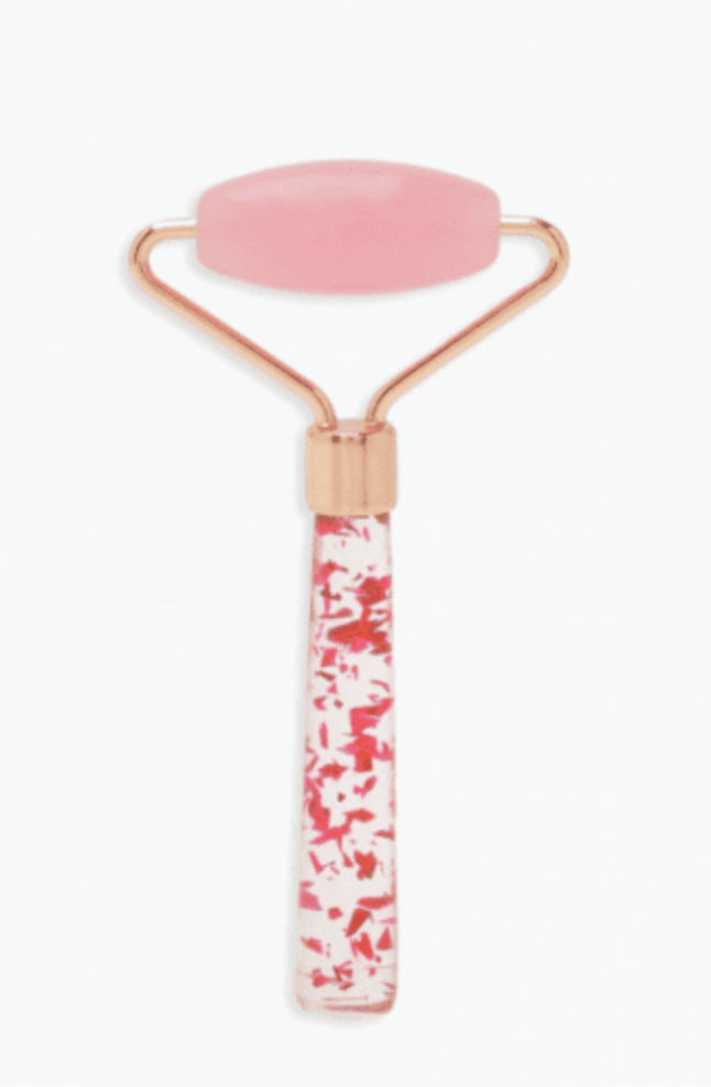 Mini Rose Quartz Face Roller | Facial Massage & Skin Rejuvenation