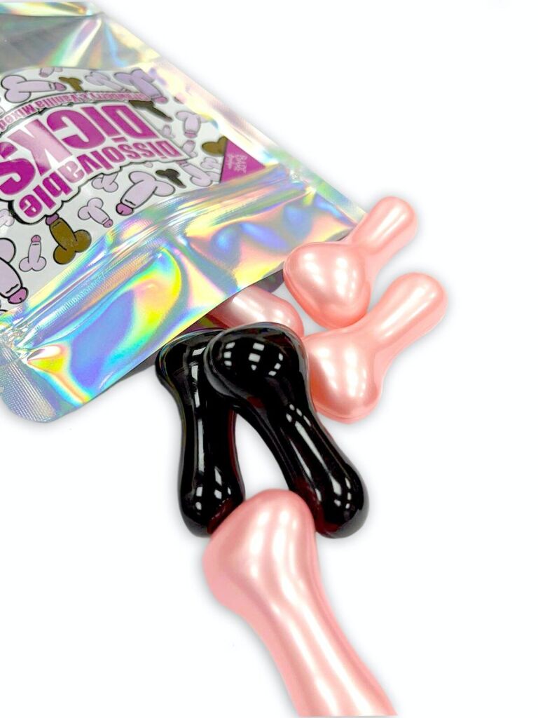 Dissolvable Dicks Bath Pearls | Strawberry & Vanilla | Pack of 8