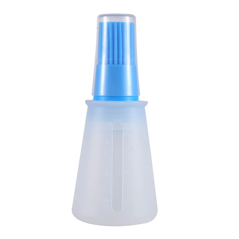 Silicone Basting Brush with Lid & Measurements - BBQ & Cooking Marinade Tool