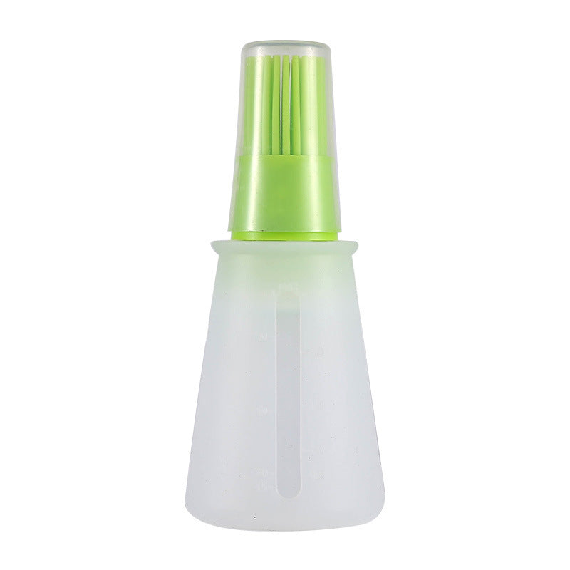 Silicone Basting Brush with Lid & Measurements - BBQ & Cooking Marinade Tool