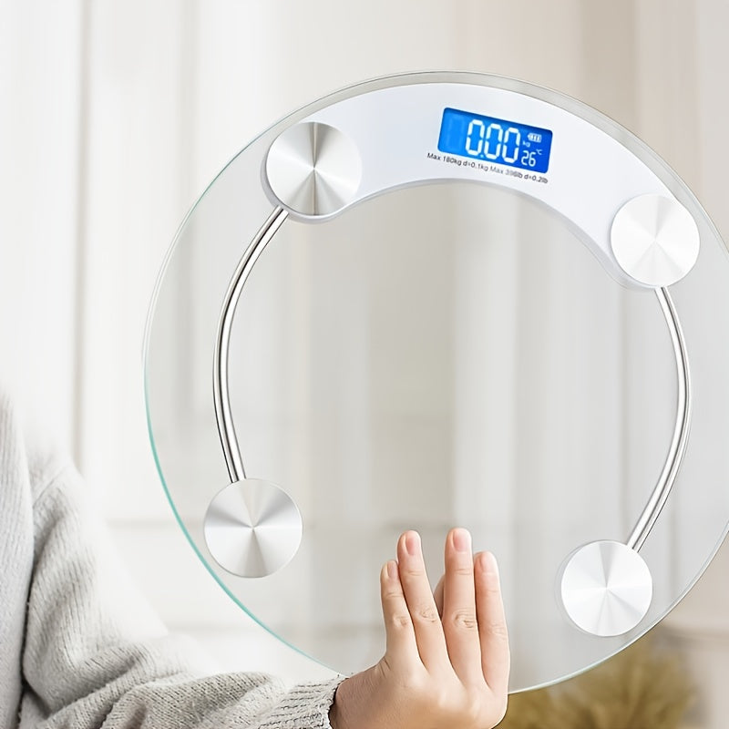 Smart Digital Bathroom Scale with LCD Display - Accurate Body Weight Measurement & Progress Tracking