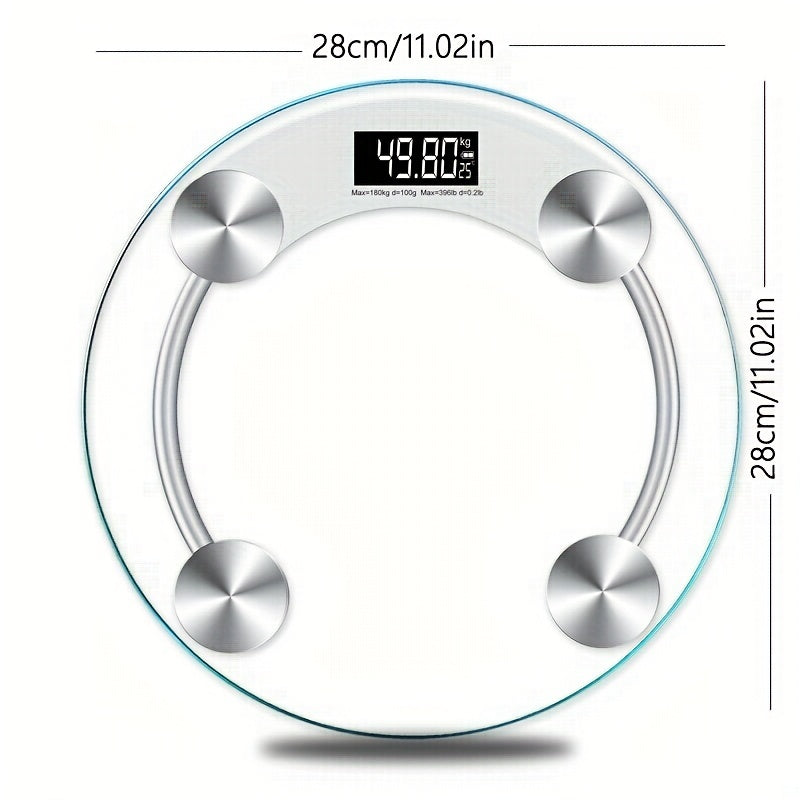 Smart Digital Bathroom Scale with LCD Display - Accurate Body Weight Measurement & Progress Tracking