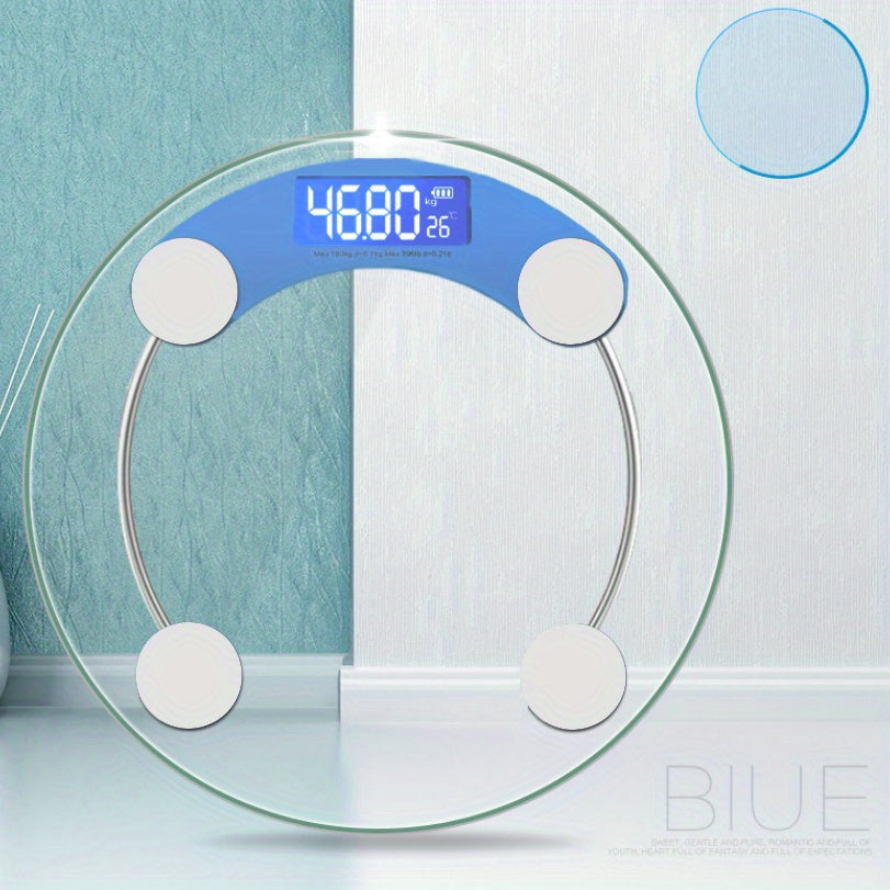 Smart Digital Bathroom Scale with LCD Display - Accurate Body Weight Measurement & Progress Tracking