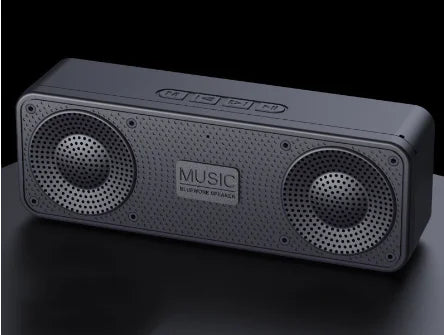Black Wireless Bluetooth Smart Speaker – Portable Subwoofer Audio with FM Radio