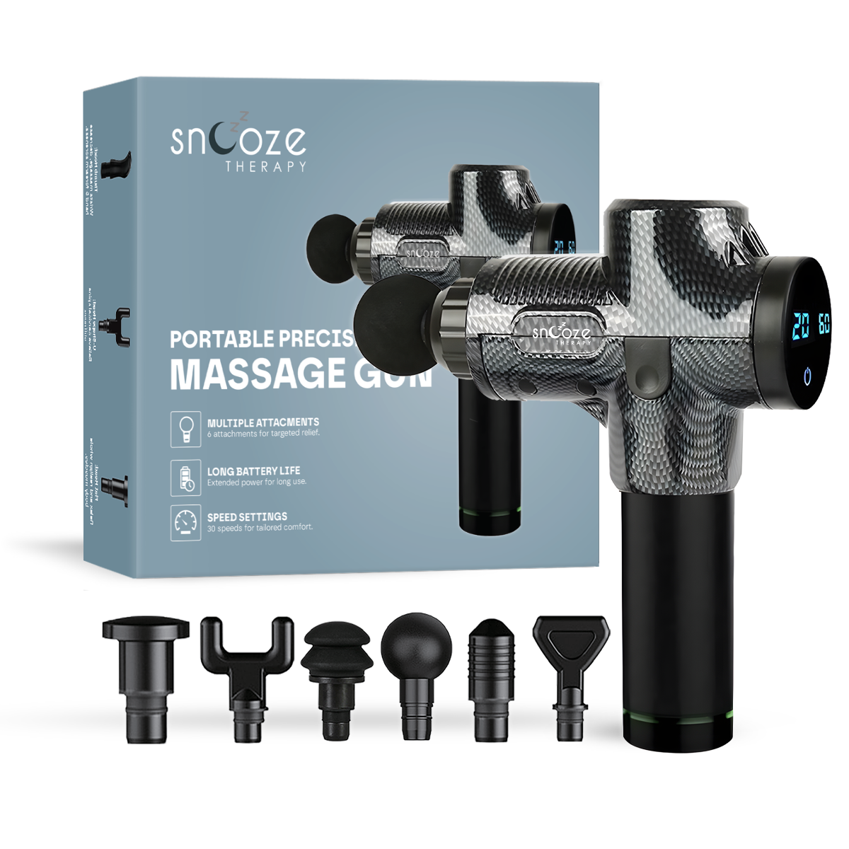 Massage Gun Pro | 30 Speed Percussion Massager for Muscle Relief & Recovery
