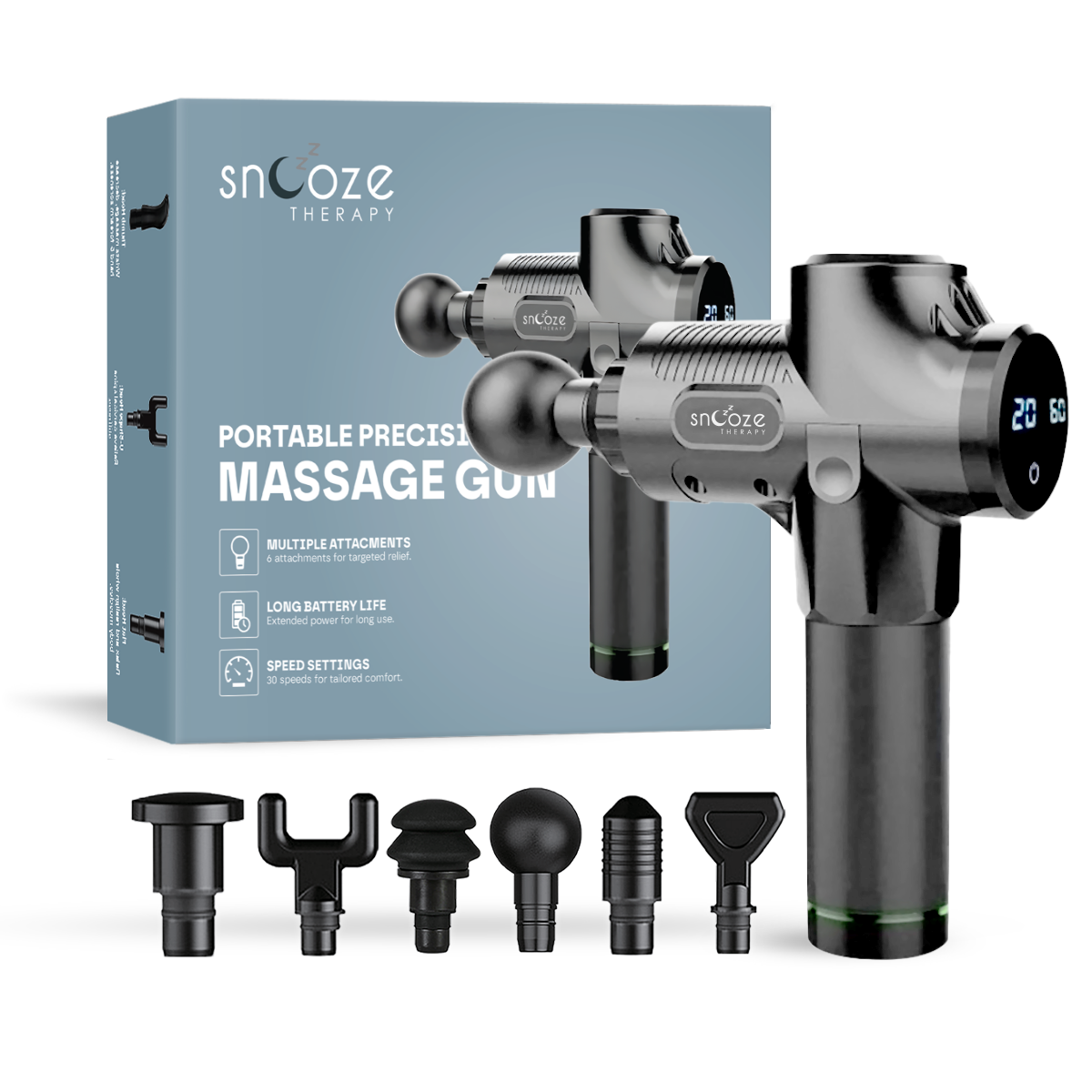 Massage Gun Pro | 30 Speed Percussion Massager for Muscle Relief & Recovery