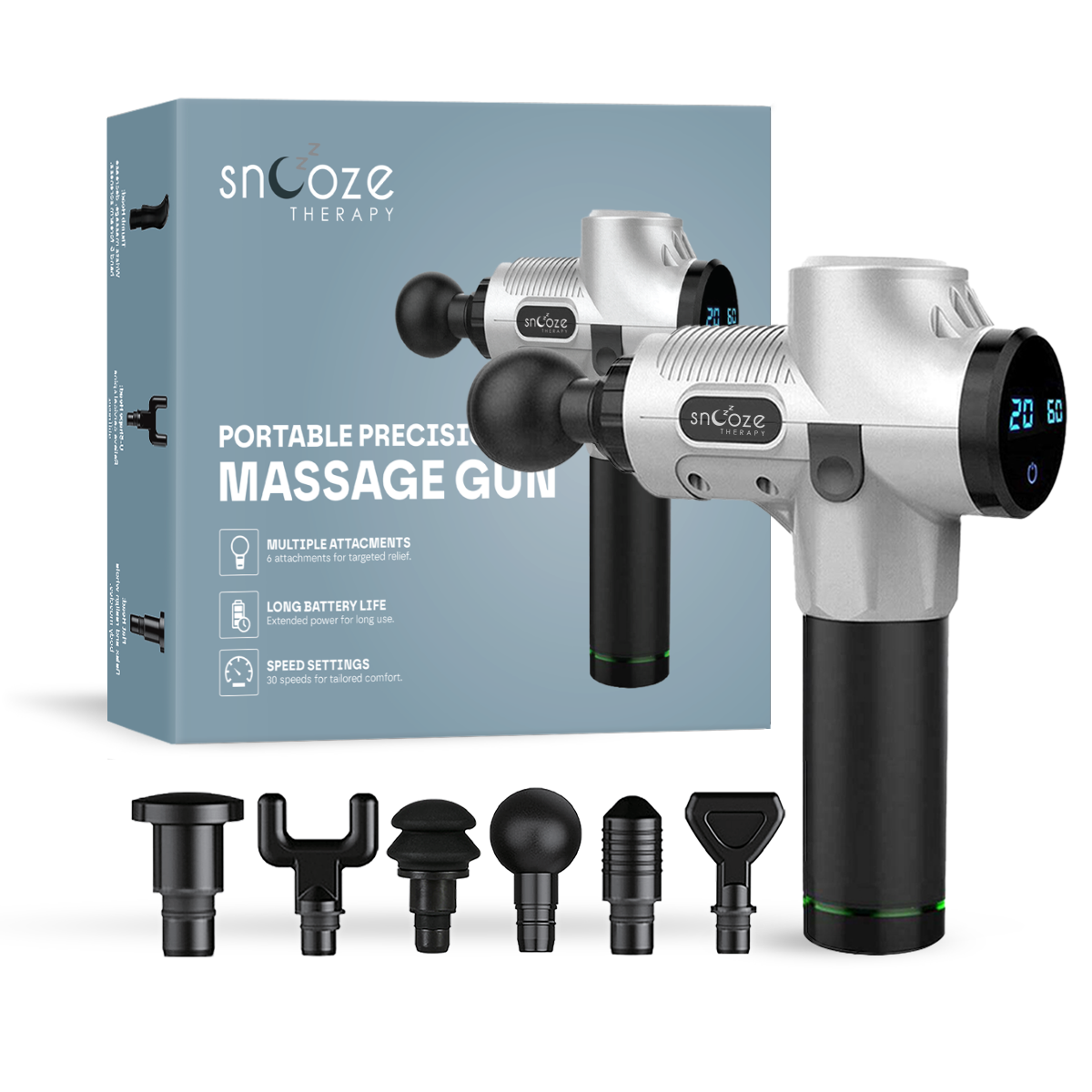 Massage Gun Pro | 30 Speed Percussion Massager for Muscle Relief & Recovery