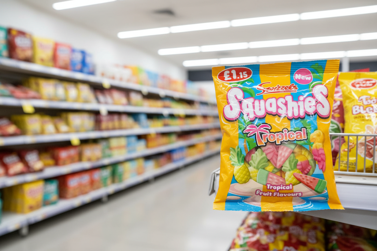Squashies Tropical Sweets | 12 x 100g Bags | Bulk Buy